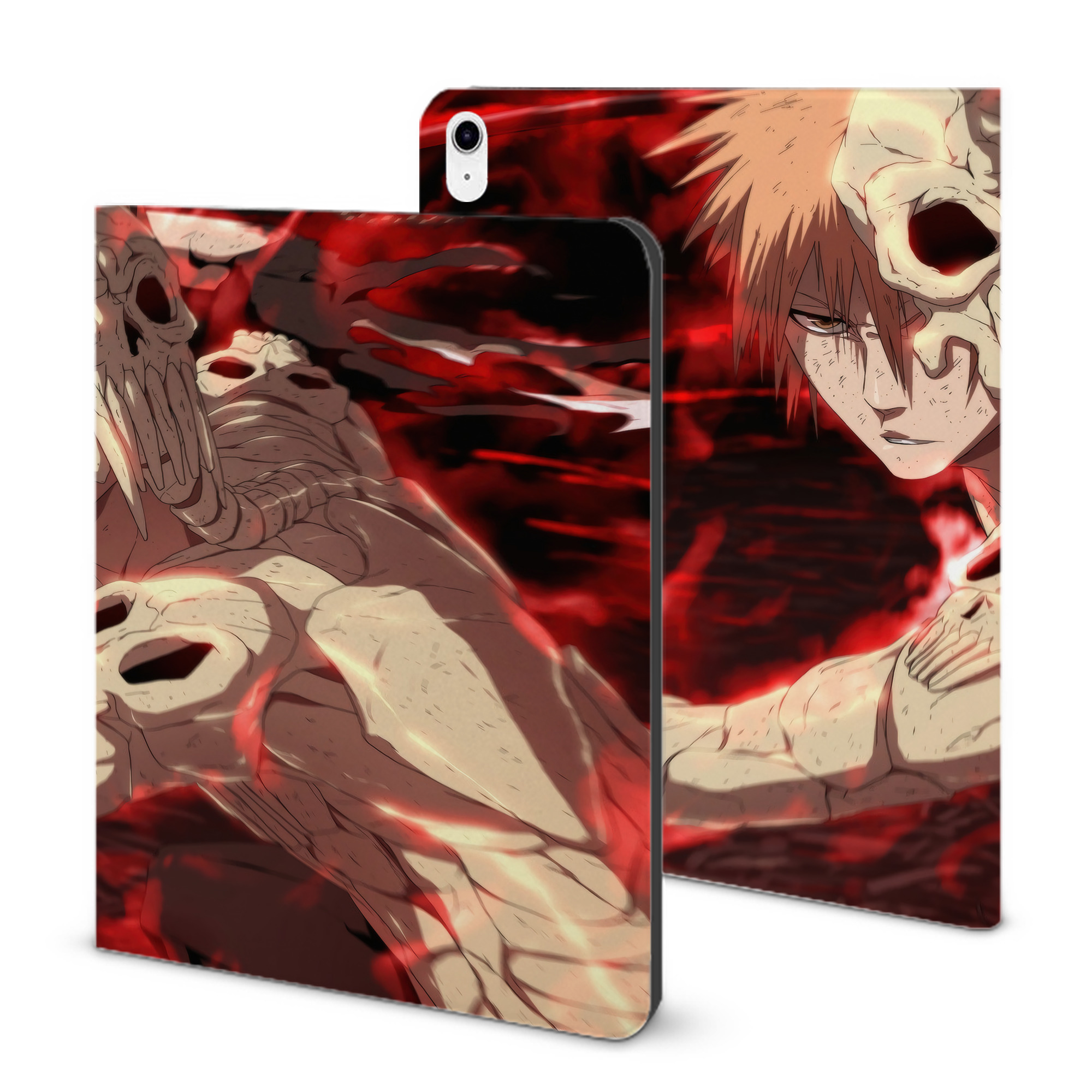 （画像用） ブリーチ BLEACH IPad ケース ブック型 PUレザー TPU 耐衝撃 軽量 薄型 ペン収納なし 全面保護 IPad 各モデル対応